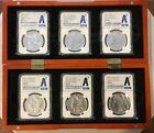 2021 Morgan (CC S D O P) & Peace Silver $1 6 Coin Set NGC MS70 Advance Releases!