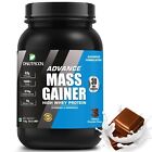 DNUTRIXN Advance Mass Gainer- 1KG (Chocolate Flavour) with High Protein (63 gm)