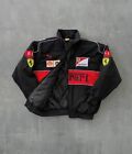 Ferrari Black jacket Adult F1 Vintage Racing jacket Embroidered UniSex