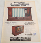 1971 Print Ad Factory Outlet Stores Denver,CO introduces Philcomatic Philco TV