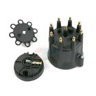 Black 8 Cylinder Pro Billet Series Ready-to-Run Distributor Male Cap & Rotor Kit