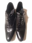 Gianni Barbato Italian style black lace-up shoes for men size 37