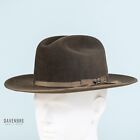 Stetson Royal Deluxe Quality Open Road Fedora Hat Mens 7 R 42 Sage Cattleman