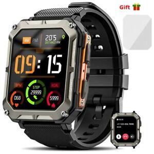 Military Smart Watch Men(Answer/Make Calls) 2024 New Fitness Tracker Wristwatch