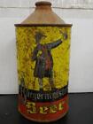 1930s BURGERMEISTER BEER ONE QUART CONE-TOP CAN-7 1/4-SAN FRANCISCO CA-ROUGH!!