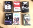 Vintage Cassette Tapes Lot 6 Hard Rock,  AC/DC Fleetwood, Aerosmith, Van Halen