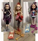 Ever After High Doll LOT- Apple White , Raven Queen, Madeline Hatter