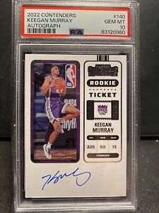New ListingKeegan Murray Rookie Ticket Autograph 2022-23 Contenders RC #140 PSA 10