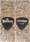 Trivium 2005 Ozzfest Tour White On Shiny Black Used Guitar Pick Pic Rare