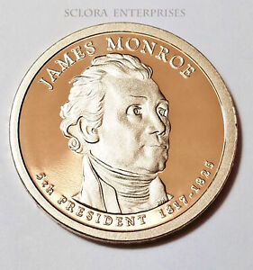 2008 S James Monroe Presidential  *PROOF* Dollar Coin **FREE SHIPPING**