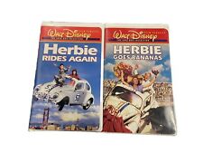 Herbie Goes Bananas And Herbie Rides Again VHS Tape Disney Vintage Lot