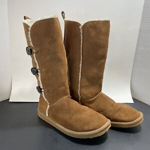 American Eagle Outfitters Women's  Lined Suede Winter Boots Brown US Size 10