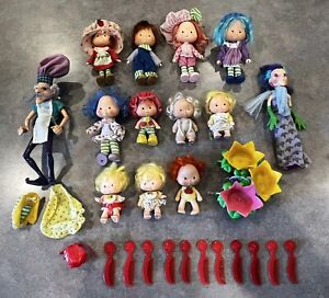 Vintage Strawberry Shortcake Lot - Dolls, Clothes, Hats, Shoes, Accessories LOOK