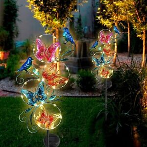 Solar Butterfly Outdoor Lights Decorative - Size 10.6