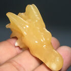 2.4”Natural Crystal.geode stone.Hand-carved.Exquisite Dragon skull hands10