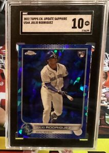 New Listing2022 Topps Chrome Update Sapphire Rookie Julio Rodriguez Graded SGC 10