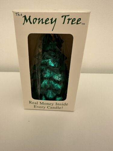 The Money Tree Candle Real Money Inside Sealed Rare