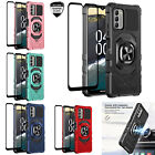 For Nokia G310 5G Full Body Hard Case Cover Ring Stand w/Tempered Glass