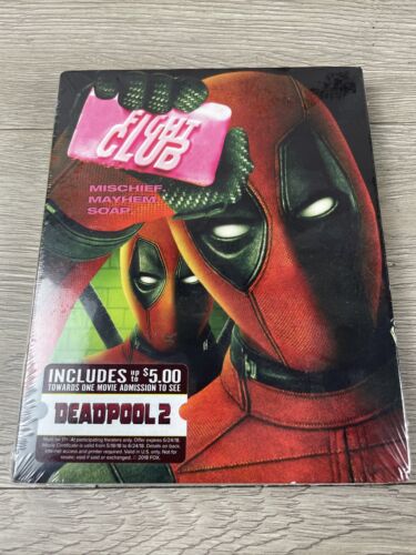Fight Club Movie SEALED NEW Blu-ray Disc 2018 Deadpool Photobombed Slipcover R