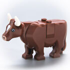 2009 LEGO Reddish Brown Farm Dairy COW Minifigure | from Set #10193 | 64452pb01