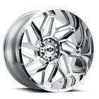 1 New Vision 24X12 6x5.5 6x139.7 -57 Chrome Spyder Wheel/Rim
