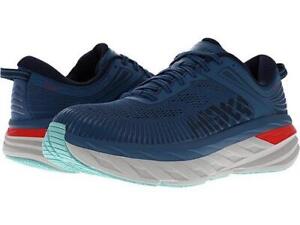 New Men's Hoka One One Bondi 7 Running Shoes Size 10-12 Wide (2E) Blue 1110530