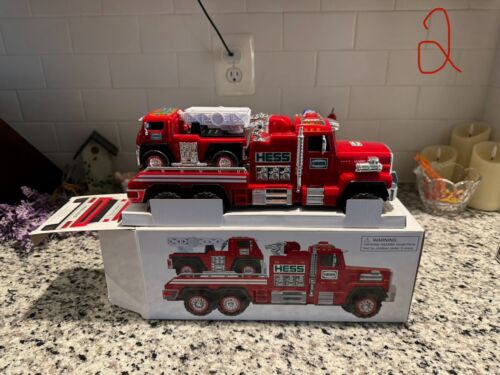 (2) Hess 2015 Fire Truck and Ladder Rescue, Excellent Condition