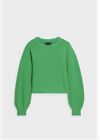 Alice + Olivia Ansley Cashmere Cropped Cashmere Sweater Kelly Green Size Medium