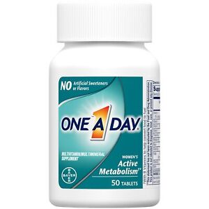 One A Day Women’s Active Metabolism Multivitamin Supplement with Vitamin A C ...