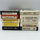 Lot of 10 Untested 8 Track Tapes - Country Music - Not Serviced - Free Shipping