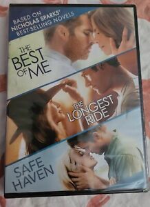 Nicholas Sparks 3 Movie DVD The Best of Me The Longest Ride Safe Haven Sealed E1