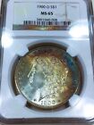 1900-O Morgan Silver Dollar NGC MS65 Beautiful Coin Nice Toning