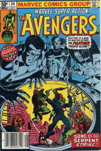Marvel Super Action #34 (Newsstand) FN; Marvel | Avengers 73 reprint - we combin