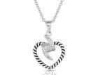 Montana Silversmiths Necklace Womens Electric Love Heart 19