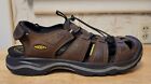 KEEN Newport H2 Men's Leather Hiking Sandals Closed Toe Waterproof Brown Size 12