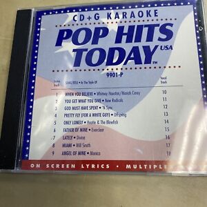 POP HITS TODAY  KARAOKE CDG HARD TO FIND DISC 9901-P