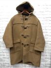 VTG Brooks Brothers Wool BLEND Hooded TRENCH COAT Mens Size L