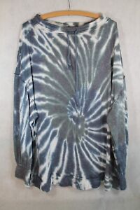 We the Free Top Large Womens Best Catch Tie Dye Thick Soft Oversized Loose fit