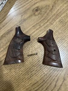 New ListingSmith & Wesson J Frame Square Butt Grips Custom Carved AJE India