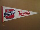 NASL Toronto Canada Blizzard Vintage Defunct With 1 Autograph Soccer Pennant