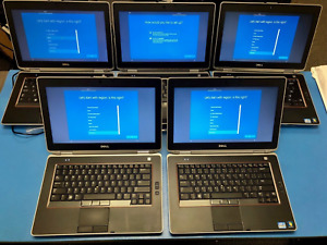 Lot of 5 DELL LATITUDE E6420 Laptop I5-2520M 2.5GHz 4GB RAM 250GB HDD Windows 10