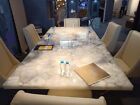 Stone Dining Table, Quartz Table, Agate Countertop, Office Meeting Table Decor