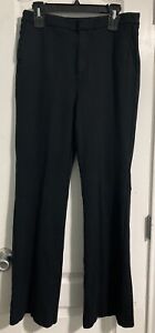 Soft Surroundings Women's Work Pants Size 10 Tall Black Solid Rayon Blend