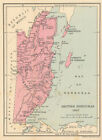 British Honduras. Belize. STANFORD / WASHINGTON EVES 1897 old antique map