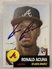 Ronald Acuna Jr. Auto Signed 2018 Topps Living #19 Rookie Card RC Atlanta Braves