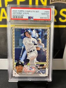 New Listing2023 ANTHONY VOLPE (rc) Topps Baseball Gold Star rookie parallel PSA 10 #460 NYY