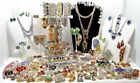 Jewelry 3 LB Pound Vintage Mod Lot GOOD Wear RESELL Brooches Necklaces Earrings