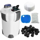 Aquarium Canister Filter 3-Stage 265 GPH FREE MEDIA Up to 75 Gal Fish Tank