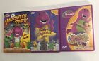 Barney 3 DVD lot: Movin And Groovin Xmas Star Halloween Party