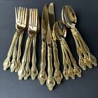 15 Rogers Stainless Gold Electroplated Service for 3 Flatware Silverware Set